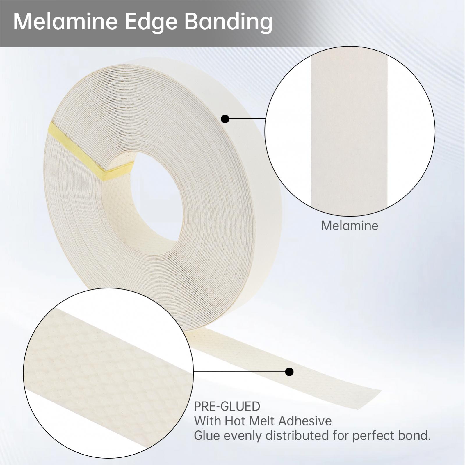 Cinta adhesiva termofusible de 15 metros para muebles, cinta de melamina, bandas para bordes, chapa prepegada, madera contrachapada para decoración de bordes de gabinete