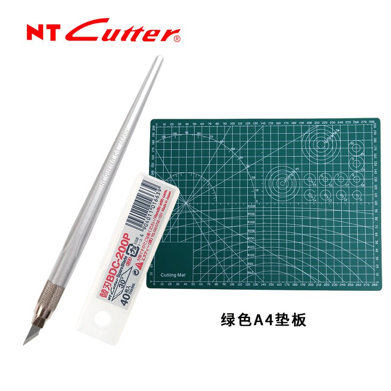 Japan NT Cutter D-400GP Metall Stift Messer Gummi Stempel Papier Carving Papier Skulptur Papier-schneiden Stichel Pad einstellen handgefertigt werkzeuge: Schwarz