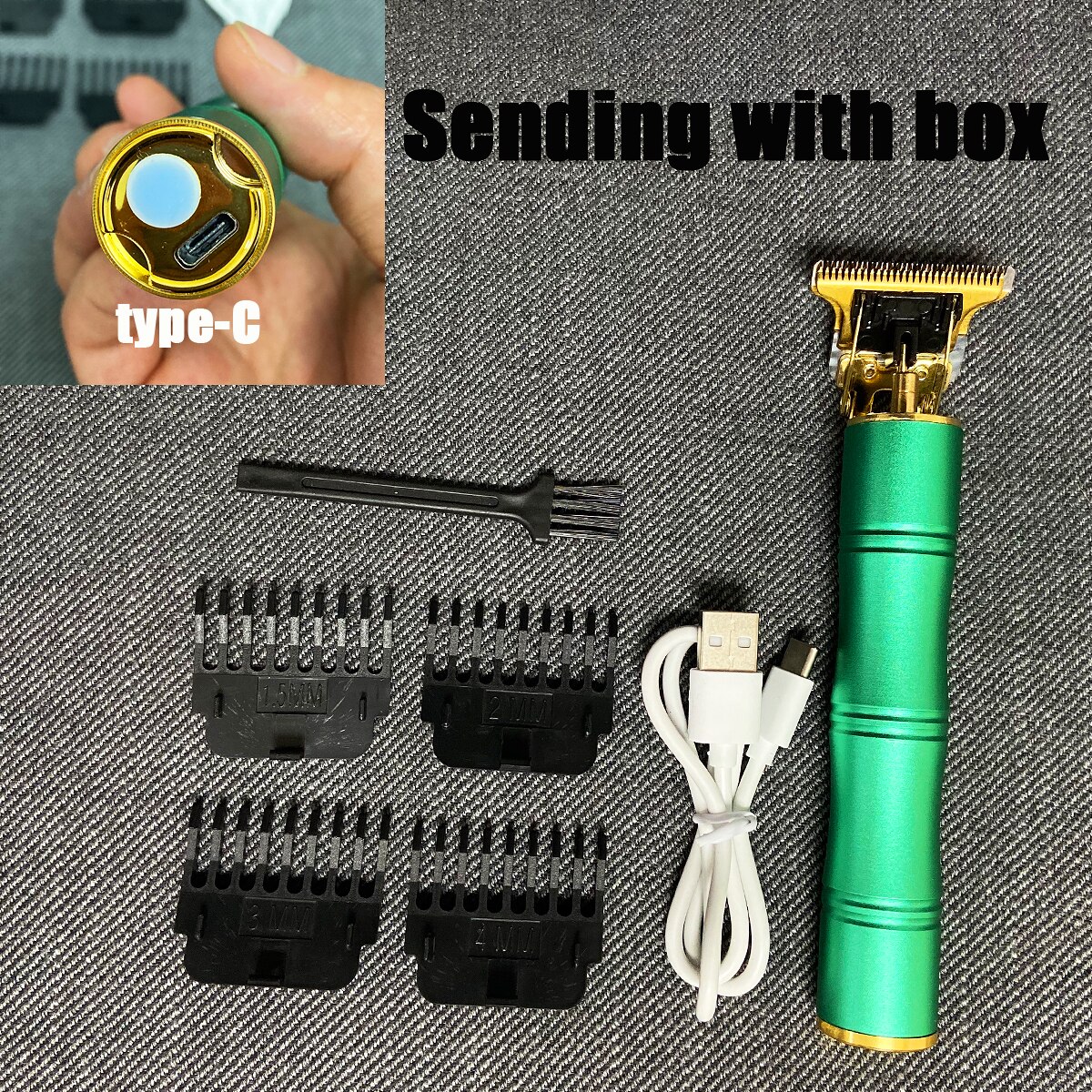 Elektrische Haar Haarschneidemaschine Rasierer Bart Trimmer Professionelle Männer Haar Schneiden Maschine Bart Barbier Haar schneiden: SetE