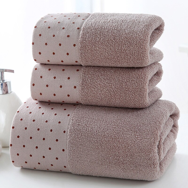 Plus récent 3 pièces/ensemble Doux Coton Hôtel Serviettes De Bain Pour Adultes Absorbant Éponge Bain Plage Visage Feuille Femmes Serviettes Ensemble