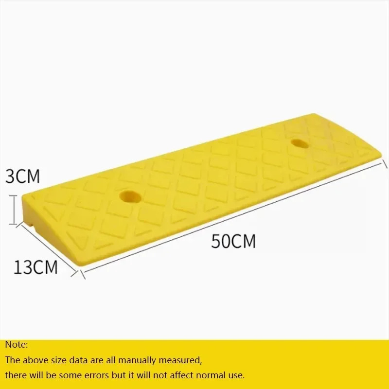 3 cm hoge auto-toegangshelling driehoek pad snelheidsreductiemiddel duurzame drempel voor auto motorfiets zware rolstoel rubberen wiel x1