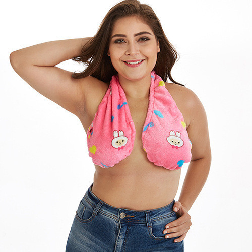 Sujetador de toalla de baño para lactancia materna, Bralette de pecho grande, Top Bandeau: S / Gris oscuro