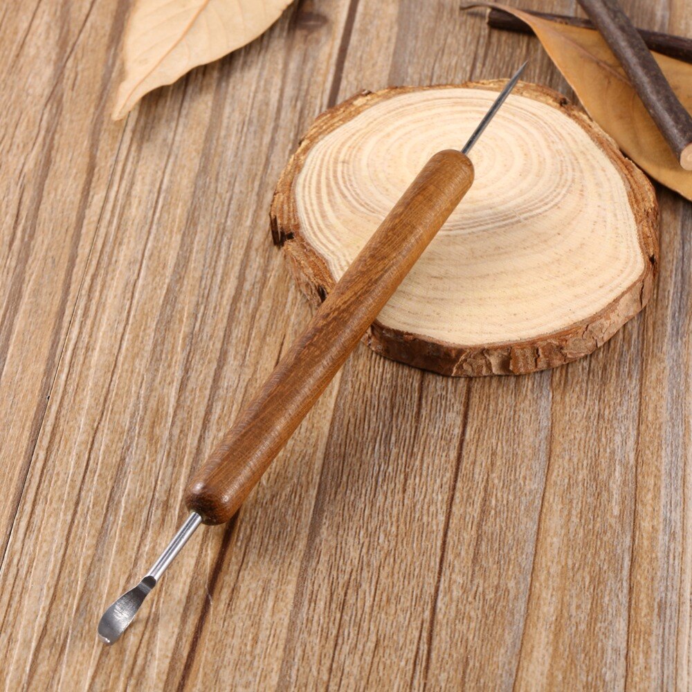 sculpting tool Pottery Tools Wood 6PCS Handle Pottery Set Wax Carving Sculpt Smoothing Polymer Shapers Pottery Clay Ceramic Tool