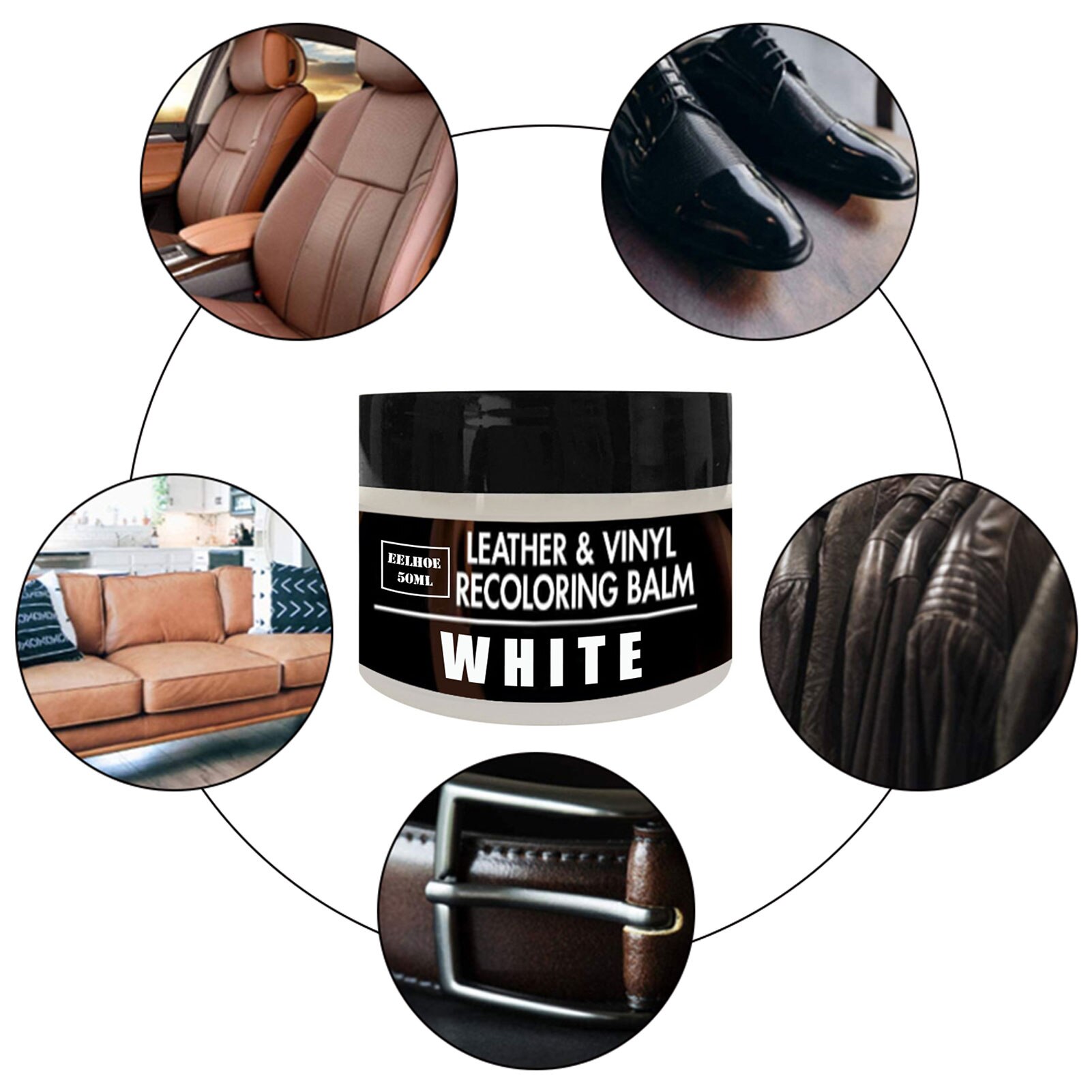50Ml Leer Kleur Restorer Renew Leer & Vinyl Sofa Auto Zetels Applicator-Reparatie Recolor Vernieuwen Leer Voor Banken autostoel
