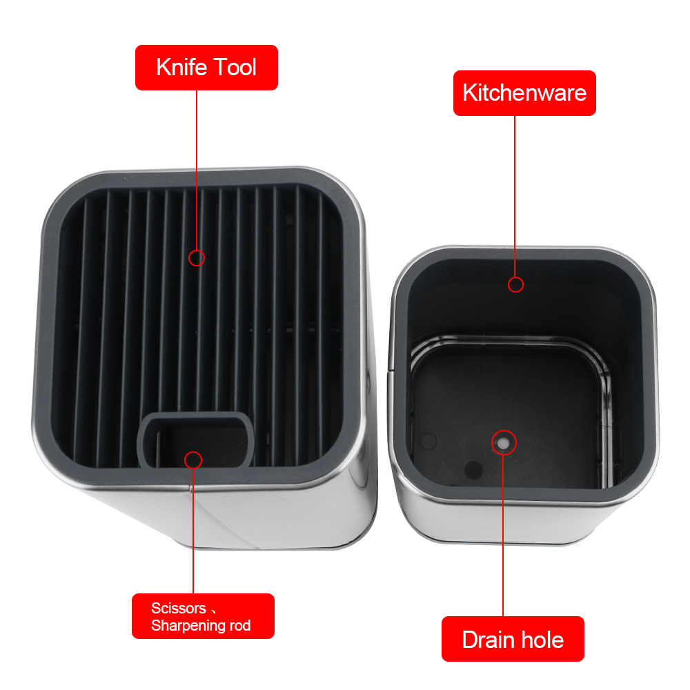 Kitchen Bar Knife Storage Block Stands for Knives Knife Stand Holder Block Kitchen Tools Kitchen Accessories