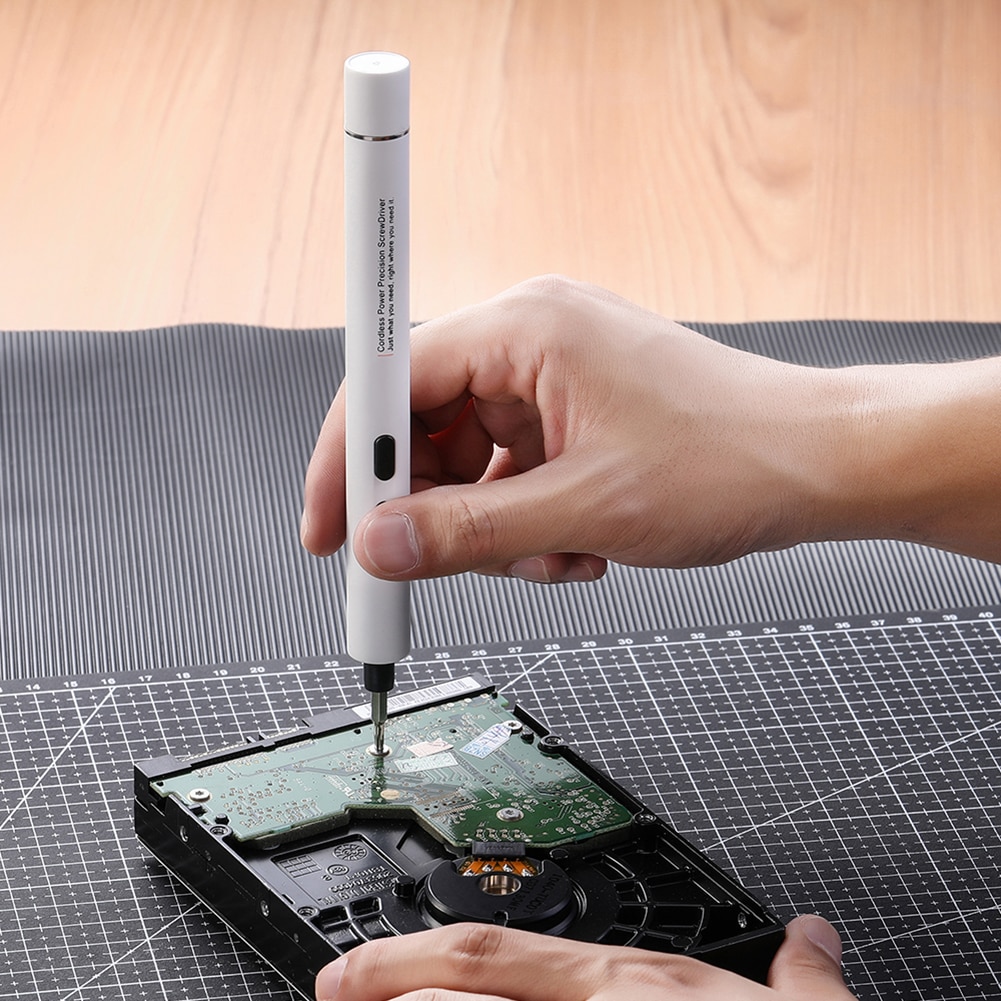 Portable DIY Tools Kit Repair Tools Mini Pro Battery Electric Screwdriver Cordless Screw Driver Drill with 18 Bits