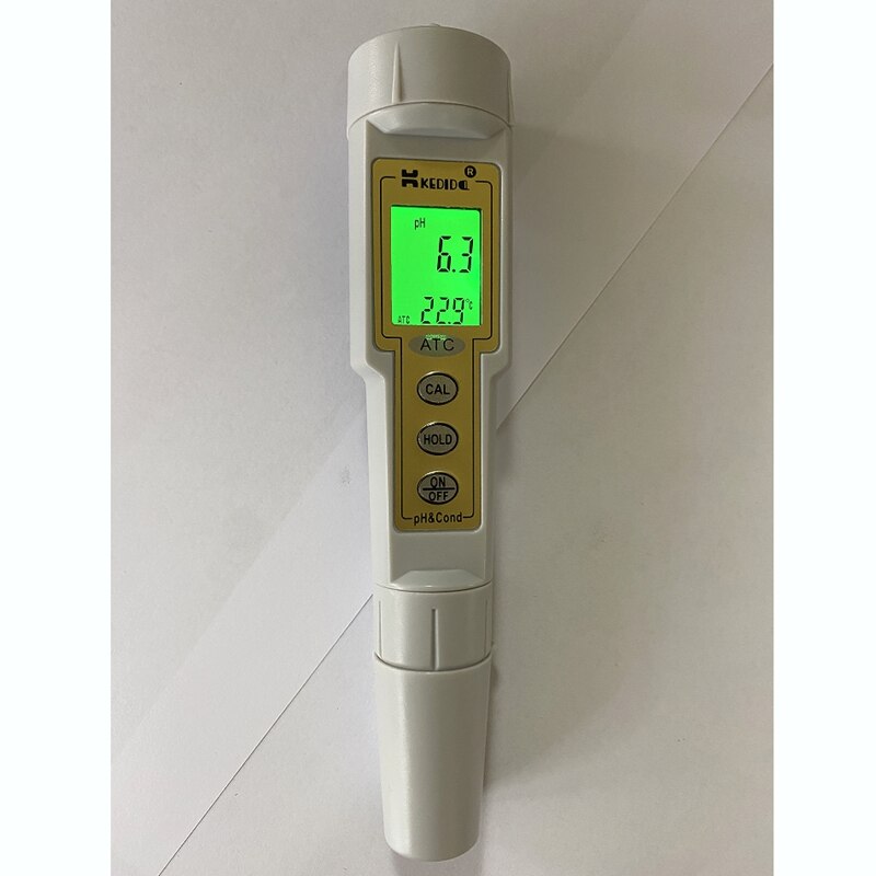 0-1999 uS/cm Digital PH EC Conductivity Monitor Portable Water Tester Accuracy pH Cond Meter for Fish Tank Aquariums