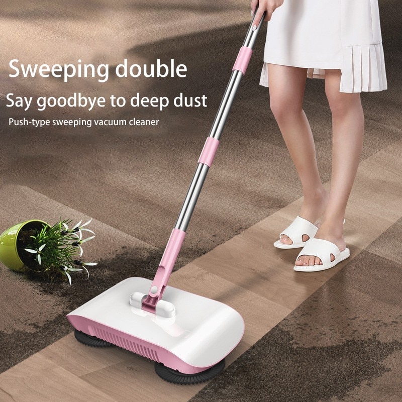 Factory direct hand push sweeper household broom dustpan mop all-in-one mop sweeper without dead corner cleaning mop