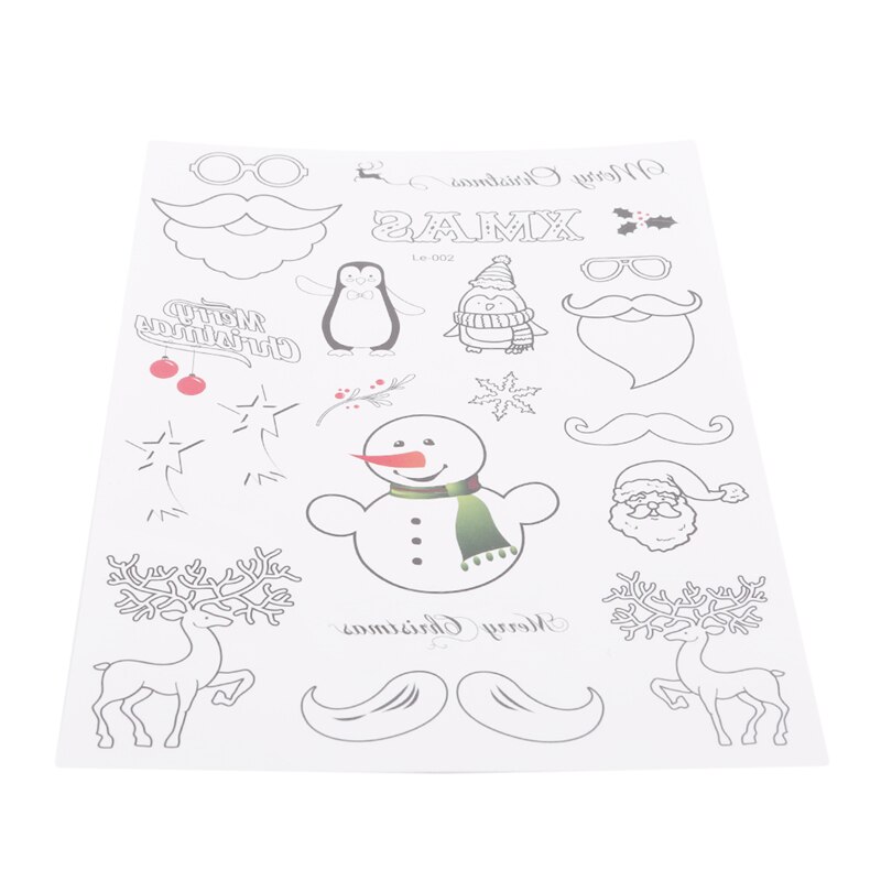 1 Pc Lichtgevende Tijdelijke Stickers Kerst Carnaval Party Nieuwjaar Decor Kerst Decoratie Partij Decoratie