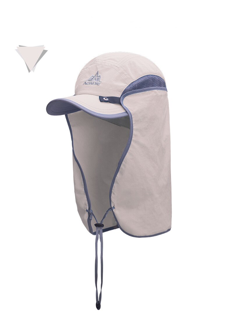 Aonijie unisex uv-suojahattu kesä irrotettavalla kaulalla ulkolakkin kalastuslippis 3 väriä: Khaki
