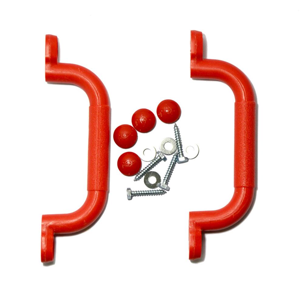 1 par for barn, lekeplass, lekeplass, sklisikre håndtak, monteringsutstyr, klatrestativ, leketøy, tilbehør, leketøy