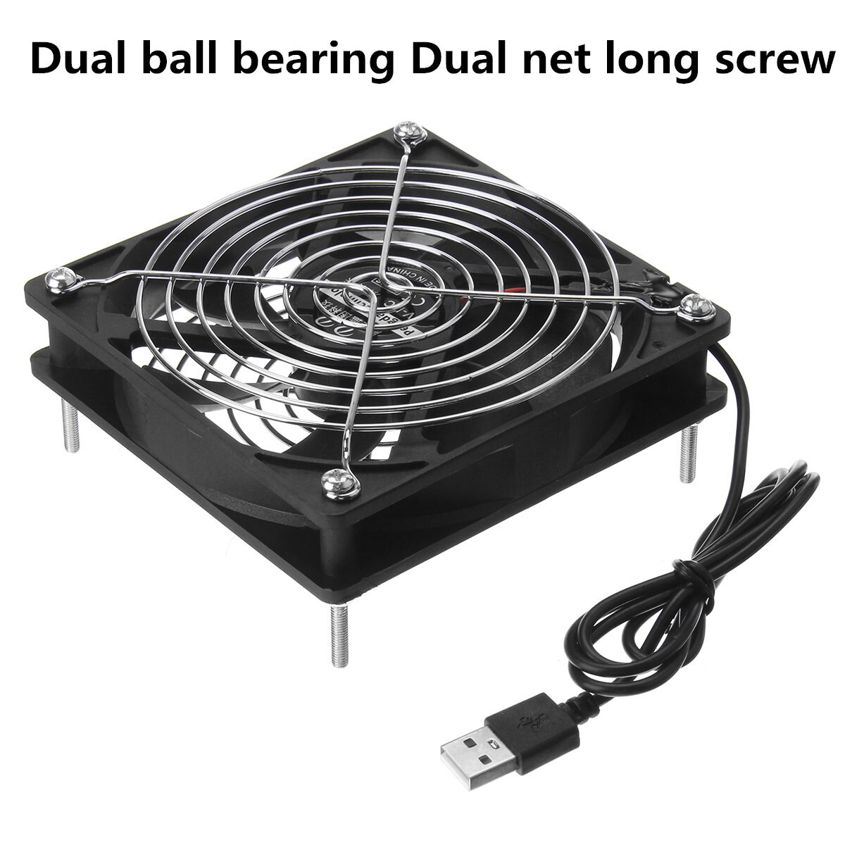 DC 5V 12 CENTIMETRI router Ventola Di Raffreddamento FAI DA TE di Raffreddamento del PC TV scatola Tranquillo E Silenzioso di Alimentazione USB Ventola da 120mm USB TV scatola Gatto A Banda Larga di Raffreddamento cremagliera di Supporto