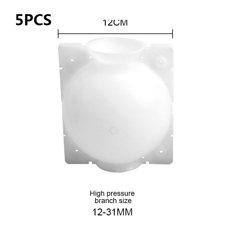 Caixa de crescimento de raiz de planta 5 peças, para jardim 5/8/12cm de diâmetro, enxertia de bola de enxertia de planta caixa de crescimento de enrolamento.: 5pcs white l