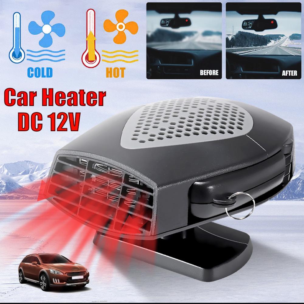 Auto-ventilatorverwarming 12V auto-ontdooier Koeler Aansteker 150W mini- sigarettenaansteker Verwarmingsapparaat Verwarmingsapparatuur Koelkast Koeler Fanner Voertuigverwarming
