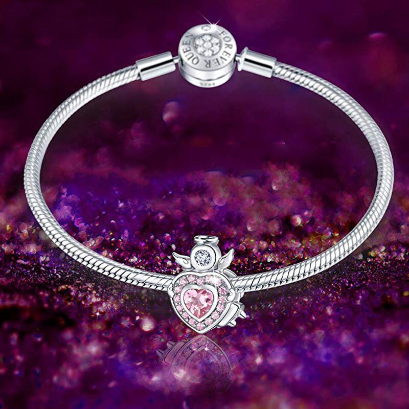 925 Sterling Silver Heart Beads Reflexions Fit Charms Silver 925 Original Necklace Bracelet Beads For Women Jewelry Making