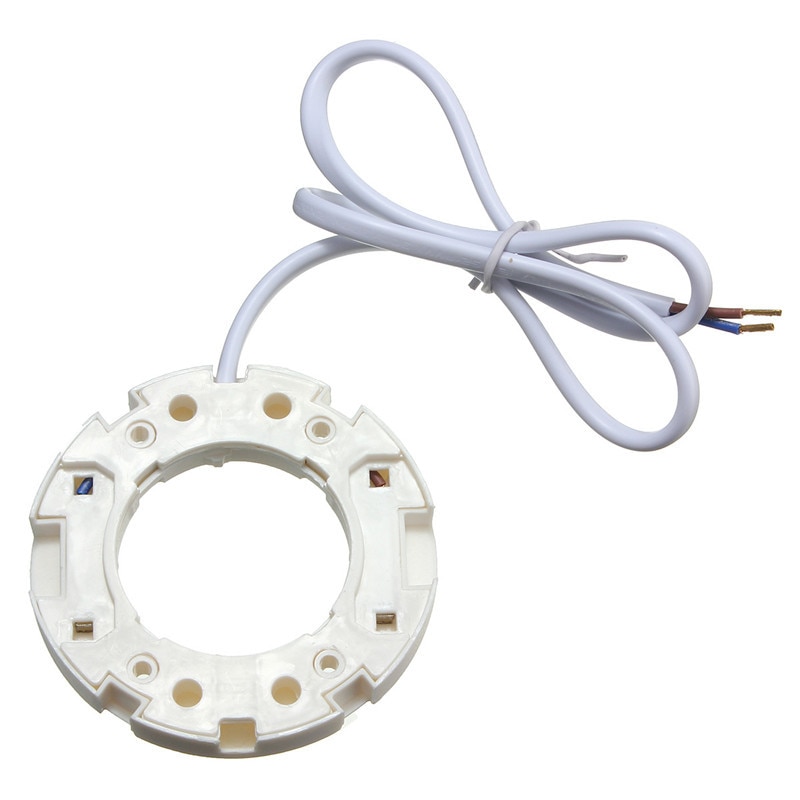 Gx53 lampe base overflade fitting holder stikfatning hvid til led lys pære cfls  ac220-240v 50/60hz
