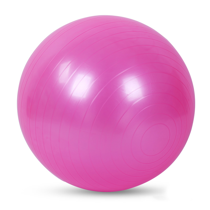 Yoga Ball GYM Balanced ball Fitness Massage Sport Workout Relieve Pain Massage Balls Training Tool 55cm 65cm 75cm: pink 65cm