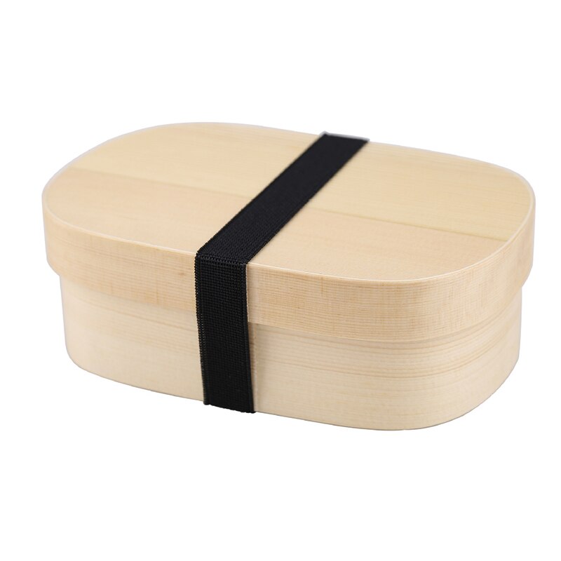 Unibird Wooden Lunch Box Bento Box with Internal Separator Japan Style Food Container for Kids Adults Camping: D
