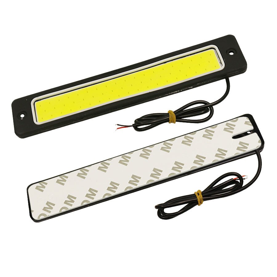 Auto styling DRL Dagrijlichten Mistlampen 2 Pcs Super Heldere Flexibele Waterdichte COB Straight Rijden Wit 190 x 35mm