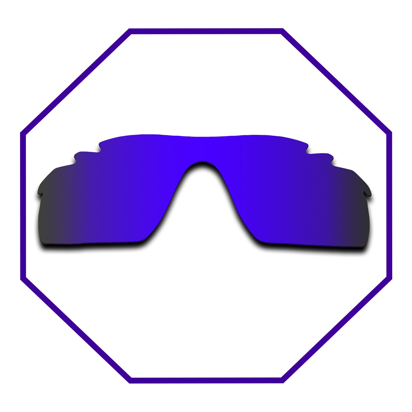 Lentes de repuesto polarizadas para marco ventilado RadarLock Path, muchos colores, antirreflectante, antiarañazos: Deep Blue