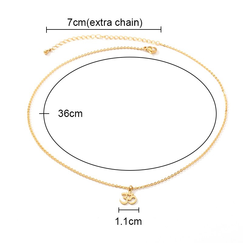 Om chakra halskette Mala Yoga Chakra budda ohm halskette edelstahl om anhänger Kette mala halskette pendule ange 7 chakras