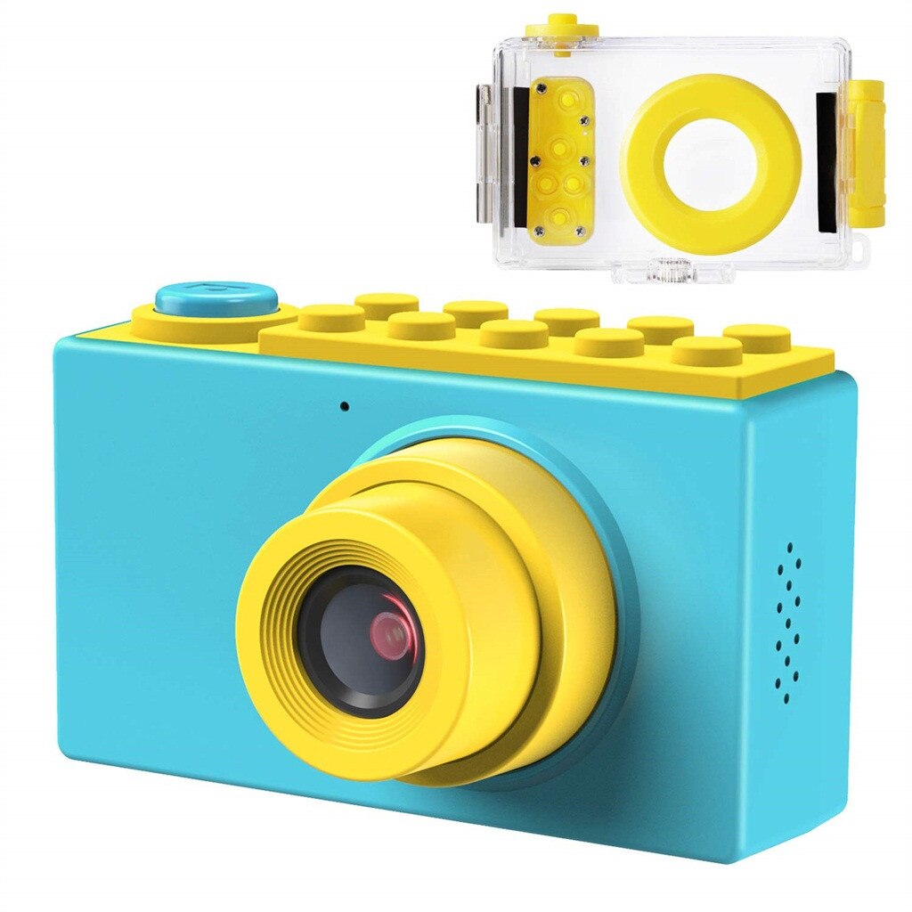 Waterproof Digital Camera for Kids Children 4X Digital Zoom 2 Inch LCD Screen: Blue