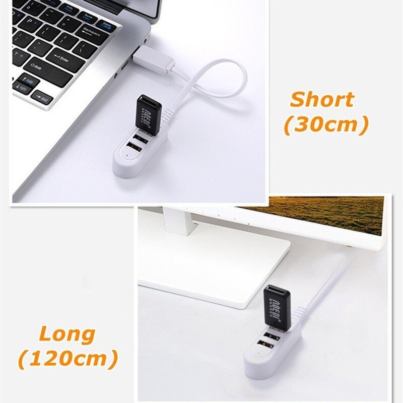 Usb Splitter Micro Usb Hub Multi-Usb-poort 3-Port Hub Usb High-Speed Hub Usb splitter Geschikt Voor Pc Computer Accessoires