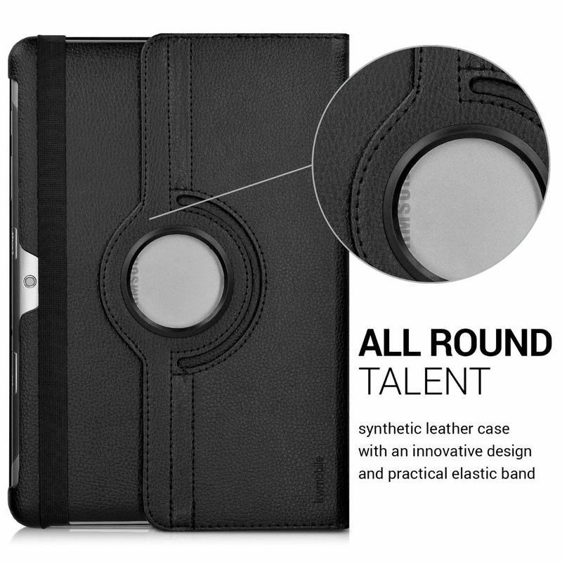 Cubierta de funda para Samsung Galaxy Tab 2 10,1 GT-P5100 P5110 P7500 P7510 giratoria de 360 grados Tablet Funda de cuero PU Tab2 de vidrio 10,1