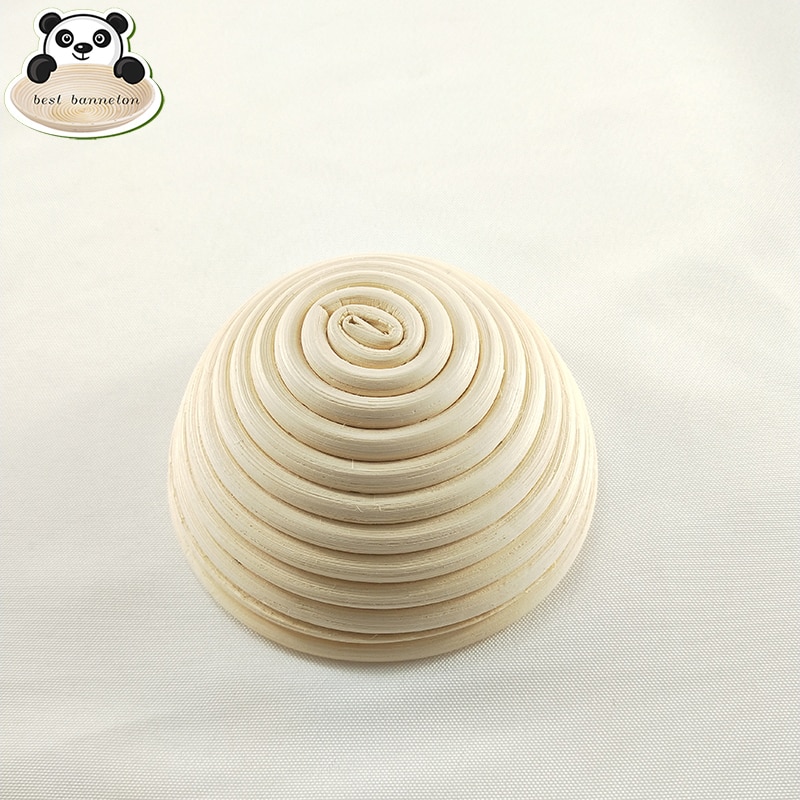 Beste banneton 5 inch ronde banneton rijsmand broodkom voor het bakken van deeg met rijspatroon (bonus linnen hoes)