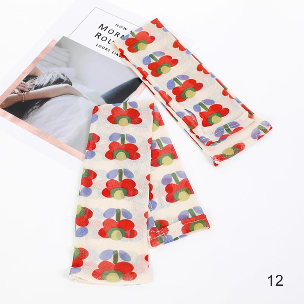 Manchettes d'été colorées pour femmes, protection contre les uv et le soleil, idéales pour le cyclisme, la course à pied, la pêche, l'escalade et la conduite: 12