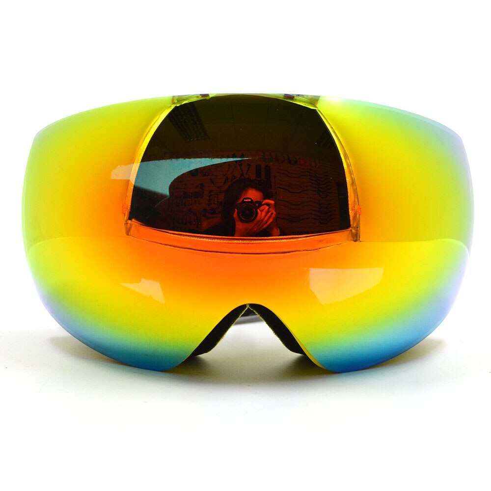 JAER Anti-fog Motorfiets Bril UV400 Snowboard Brillen Grote Ski Masker Bril Sneeuw Sneeuwscooter Man Vrouwen Skiën Outdoor Sport