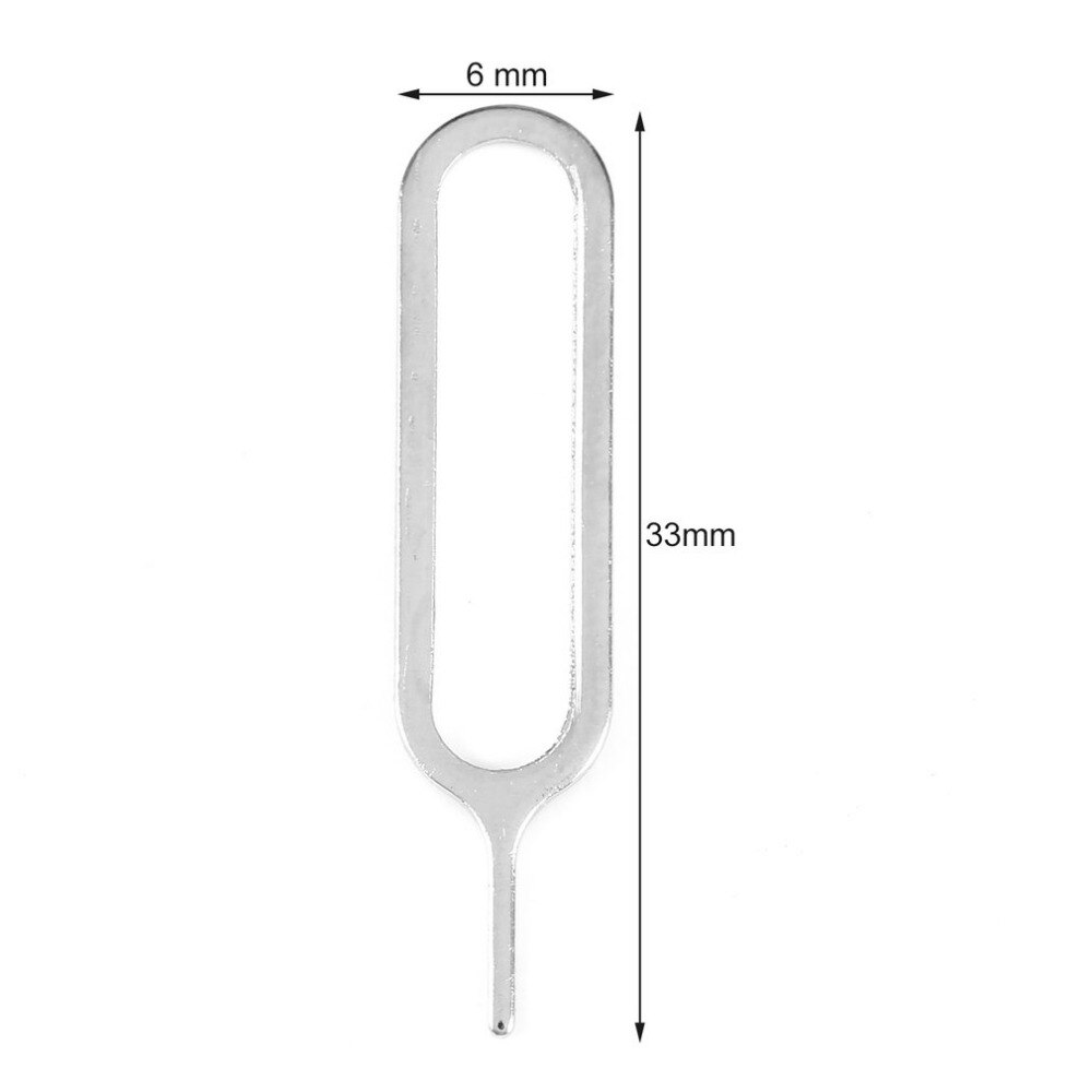 1Pcs Sim Card Naald Voor Iphone 5 5S 4 4S 3GS Mobiele Telefoon Tool Tray Holder Eject metalen Pin