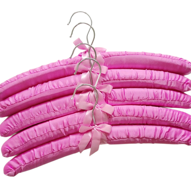 5 pcs/Lot tissu enduit cintre éponge rembourré cintres suspendus cintres hôtel boutique présentoir cintres 18 couleurs 38.5 CM: MULTI