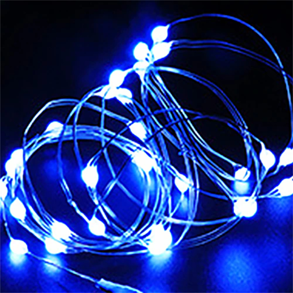 Usb led-ljusslinga usb utomhus/inomhus silver vattentät trådgirlang ljus julår julfestoon för heminredning
