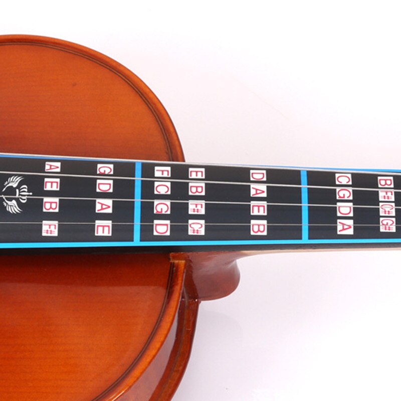 Violin Finger Guide Fingerboard Sticker 1/8 1/4 1/2 3/4 4/4 Violin Intonation Label Fretboard Chart for Kid Practice Beginners