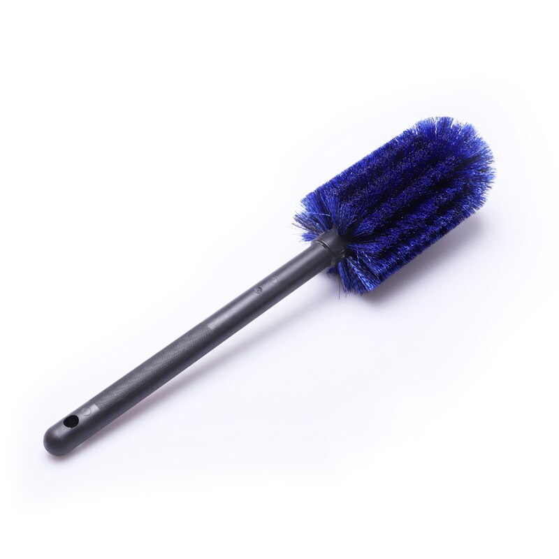 SPTA Car Wheel Wash Brush Plastic Handle Vehicle Cleaning Brush Wheel Rims Tire Washing Brush Auto Scrub Brush Car Wash Tools: 3Pc Blue