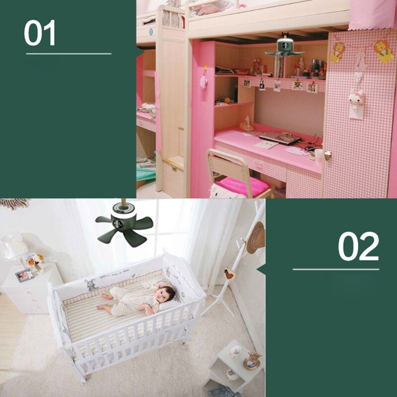 8000mAh 8inch USB Rechargeable Hanging Fan with Screen Touch Switch Remote Control Timing Camping Fan 4 Gears Tent Ceiling 95AF