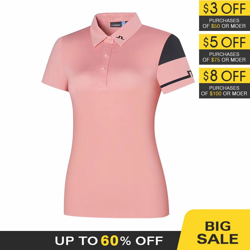 Camisa de golf de manga corta para mujer, ropa de verano ajustada, cómoda y transpirable, 3 colores