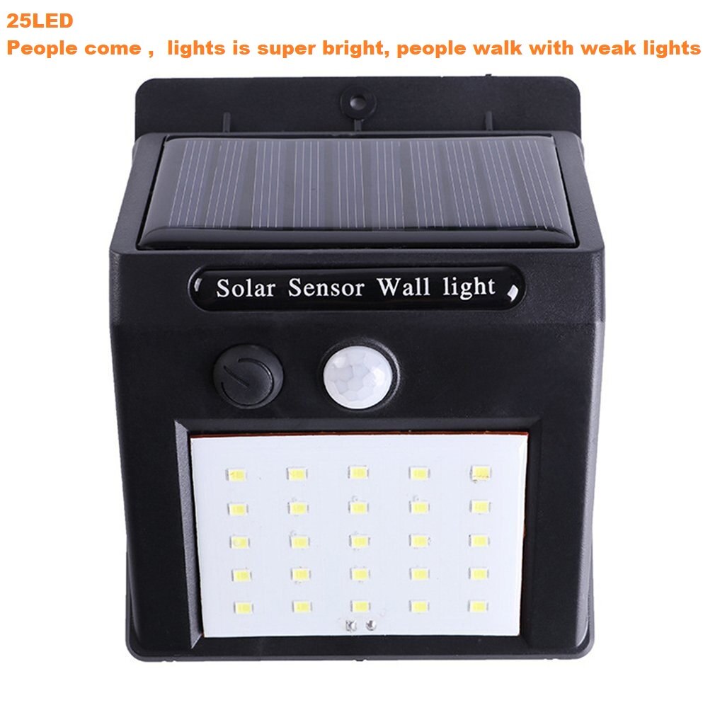 Solar Lamp Charging Human Body Induction Wall Lamp Outdoor Waterproof Garden Lamp Lighting Wall Lamp: 4