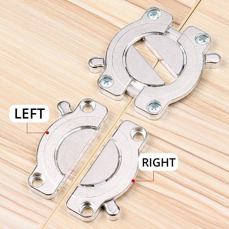 Desktop Assemble Connector Fasten Connector Aluminum Extrusion Hidden Hinges Invisible Concealed Barrel Door Hinge Bearing Wood