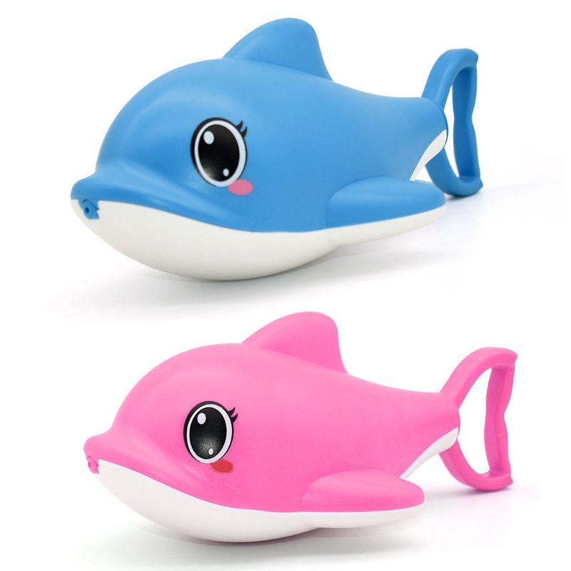 2pcs Dolphin Shape Summer Water Squirt Toys Sprayer Blaster Outdoor Games Swimming Pool for Children