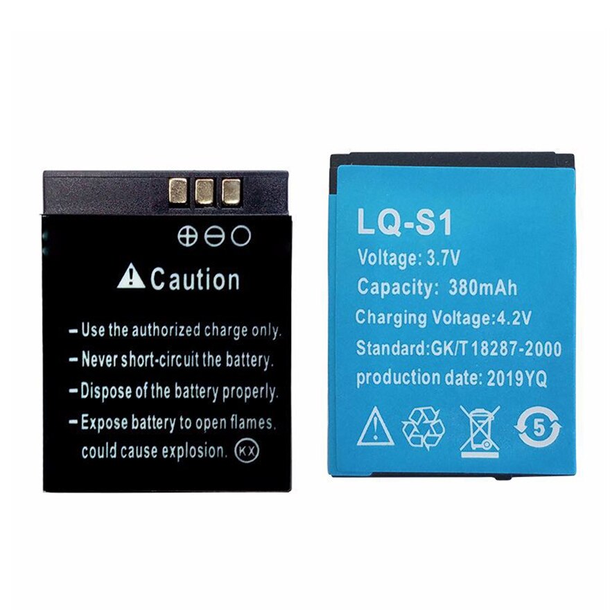 GTF Upgrade LQ-S1 Smart Watch Battery 3.7V 380mAh Rechargeable Li-ion Polymer Battery For Smart Watch HLX-S1 DZ09 U8 A1 GT08 V8