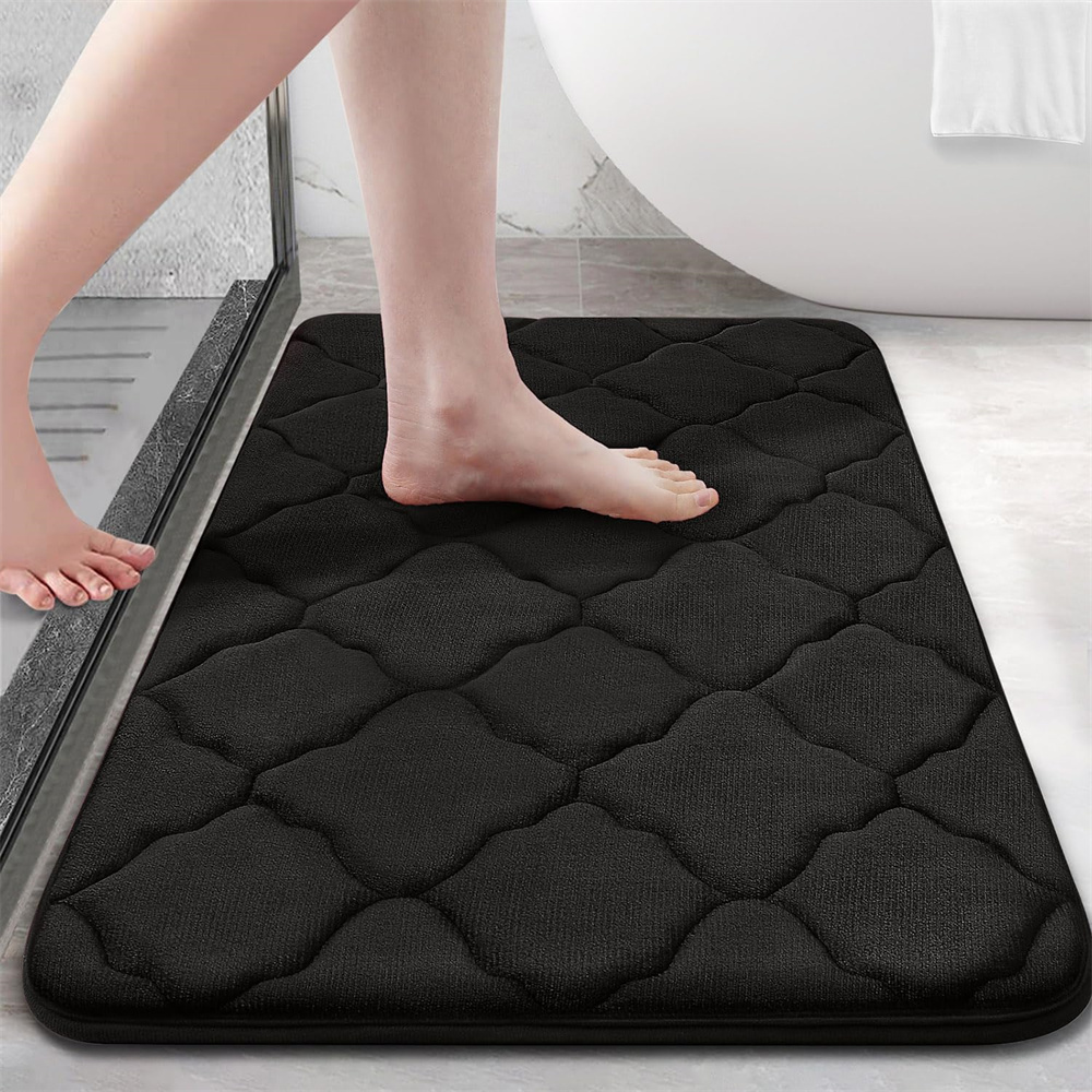 Homaxy Super Absorbent Bath Mat Memory Foam Carpet Non-Slip Toilet Bathroom Rug Soft Living Room Bedroom Shower Decor Foot Rug: BROWN / 1700MMx2400MM