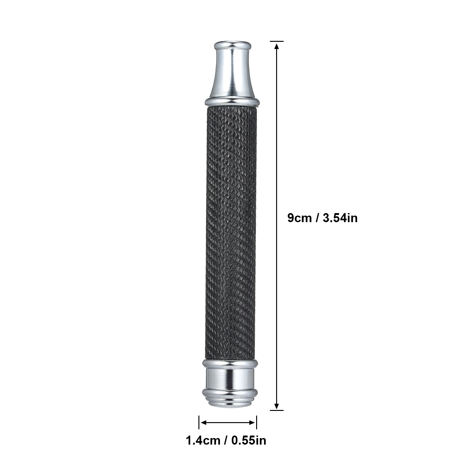 Mango de afeitar de acero inoxidable para afeitadora de doble filo, repuesto de seguridad, mango de afeitar para Barba, accesorios de herramientas de afeitado