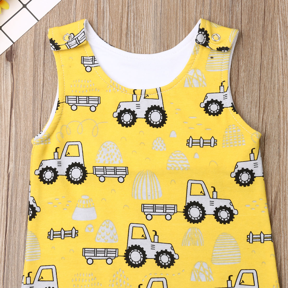 pudcoco Infant Baby Boys One Piece Romper Baby Girls Car Print Sleeveless Jumpsuits Causal Set Years Clothes 0-24M