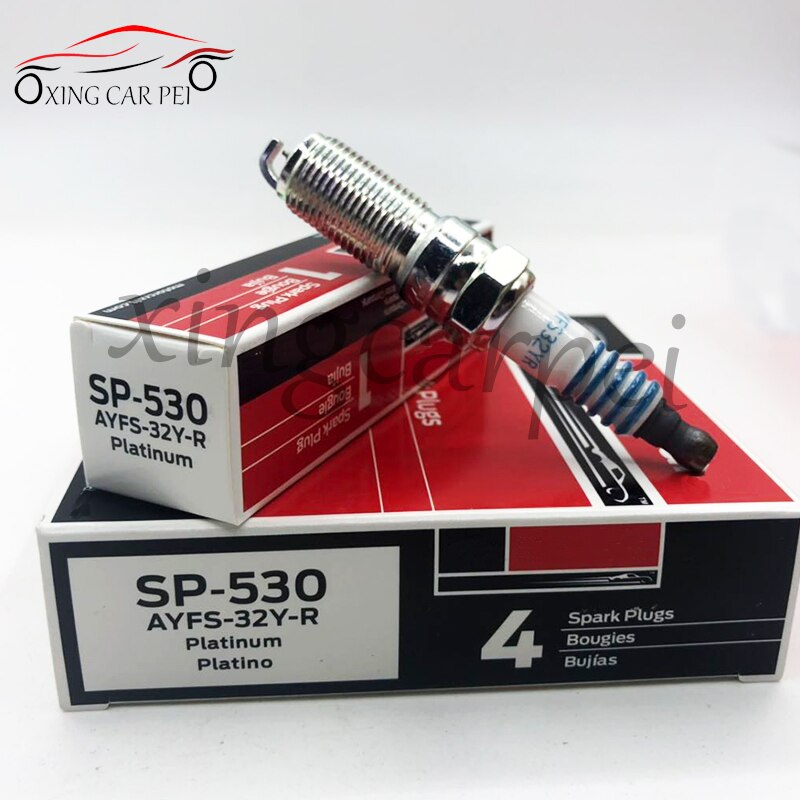 Bujía de iridio 4 Uds para FORD MOTORCRAFT SP-530 SP530 AYFS32YR AYFS-32Y-R pieza de automóvil