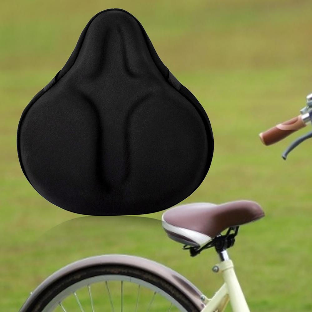 Heimtrainer Sitz Gel Kissen Abdeckung Teile Ergonomischen Für Große Breite Fahrrad Sattel Pad Radfahren Reiten Zubehör Teil