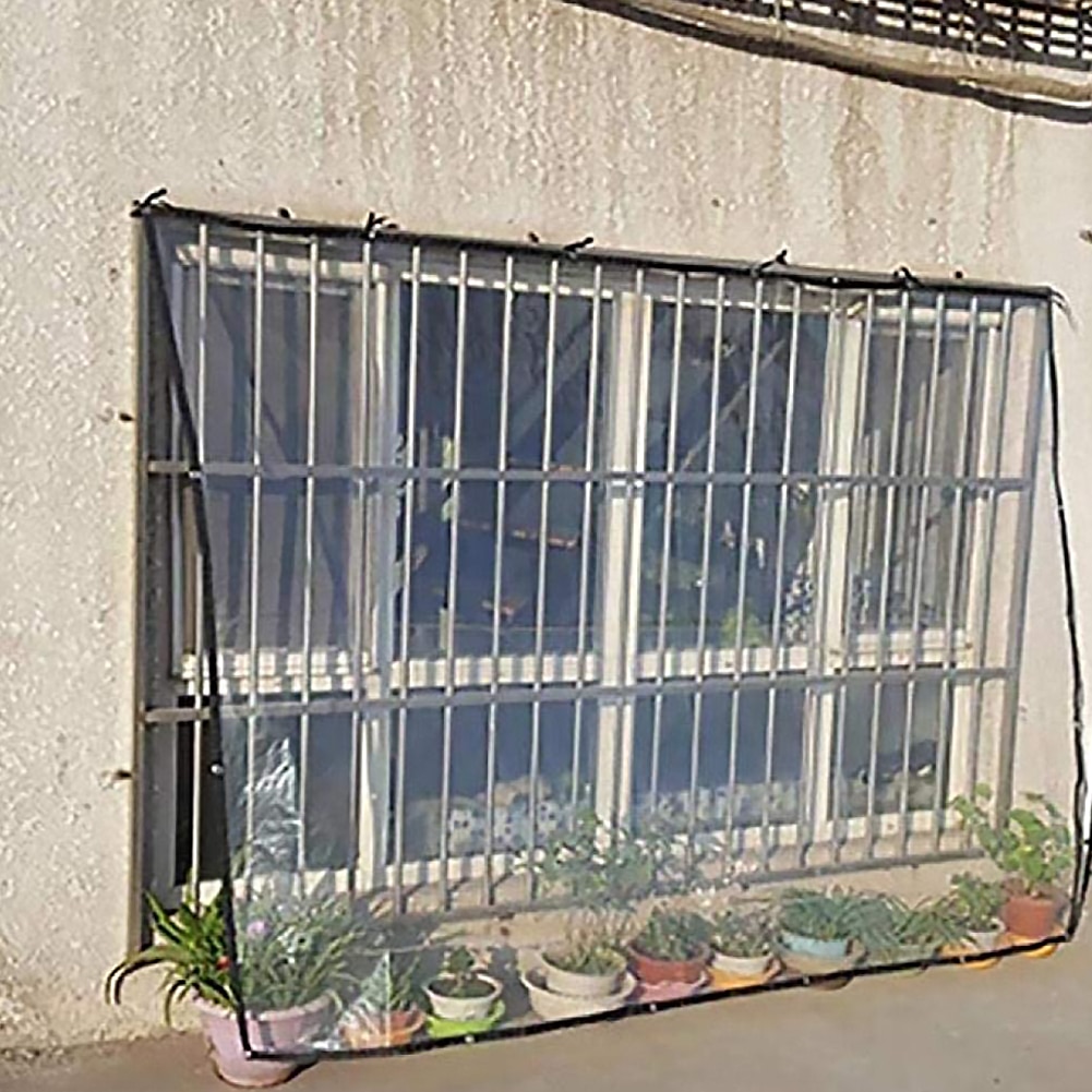 Balkong tjock håll värme film presenning båt bil lastbil kapell regnduk vattentät tyg presenning växthus blomma växt