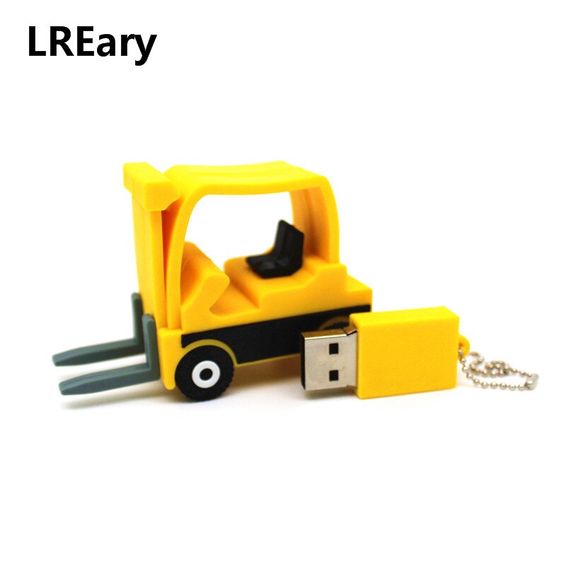 Tractor Model USB 2.0 Flash Drive 128MB 4GB 8GB Pen Drive Pendrive Forklift 16GB 32GB U Disk 64GB Memory Stick