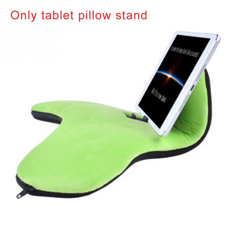 Rest Car Foldable Support Cushion Tablet Holder Mobilephone Office Pillow Stand Bed Book Reading Support Sponge Tabelt Pillow: Grass Green 40x23x11